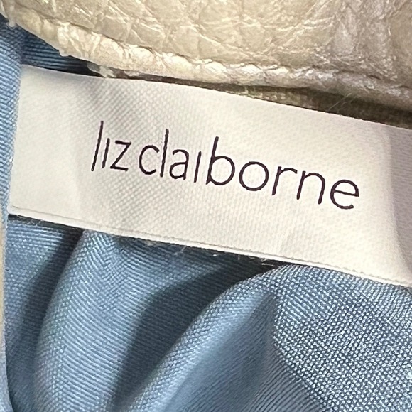 Liz Claiborne Shoulder Bag Metallic Gold Pebbled Leather Hobo Style Y2K - Picture 6 of 14